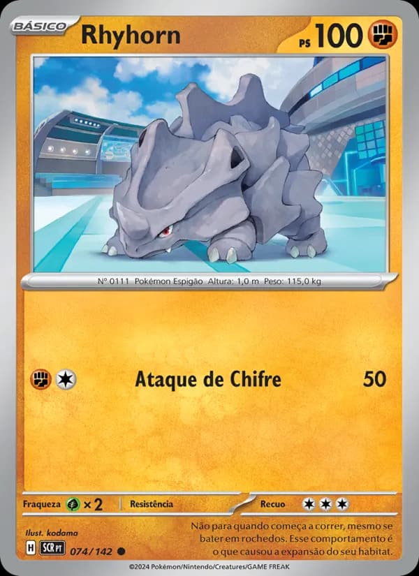 Rhyhorn, carta 074 de Coroa Estelar