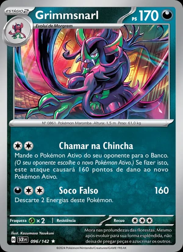 Grimmsnarl, carta 096 de Coroa Estelar