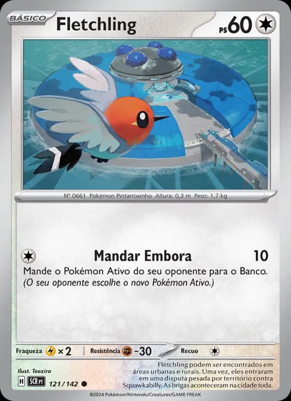 Fletchling, carta 121 de Coroa Estelar