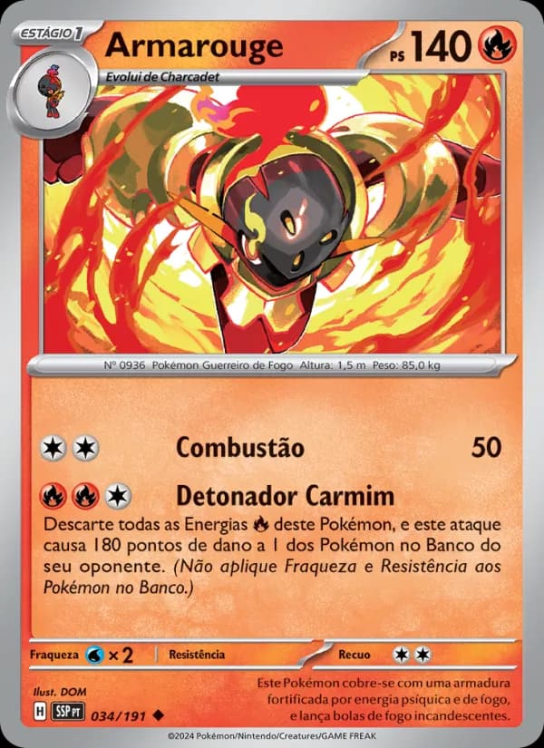 Armarouge, carta 034 de Fagulhas Impetuosas