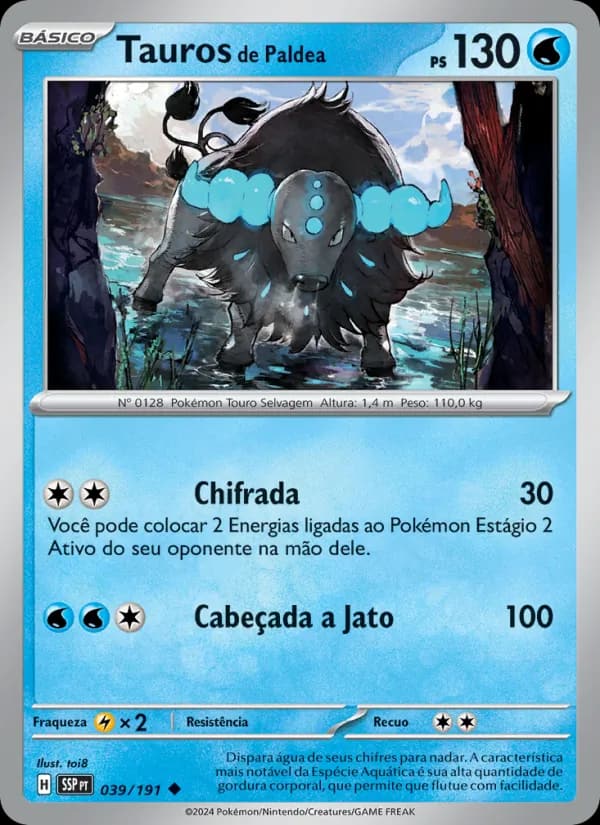 Tauros de Paldea, carta 039 de Fagulhas Impetuosas
