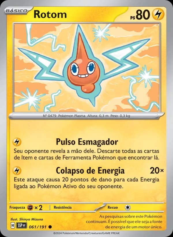 Rotom, carta 061 de Fagulhas Impetuosas