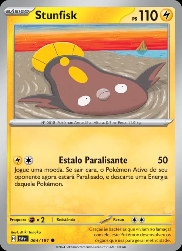 Stunfisk, carta 064 de Fagulhas Impetuosas