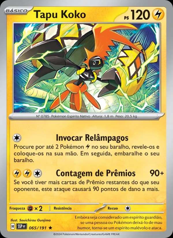Tapu Koko, carta 065 de Fagulhas Impetuosas