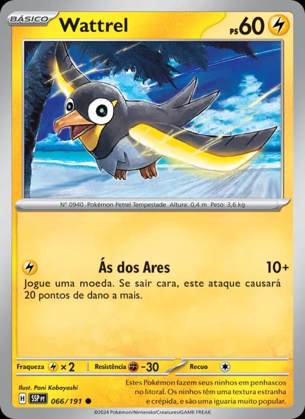 Wattrel, carta 066 de Fagulhas Impetuosas