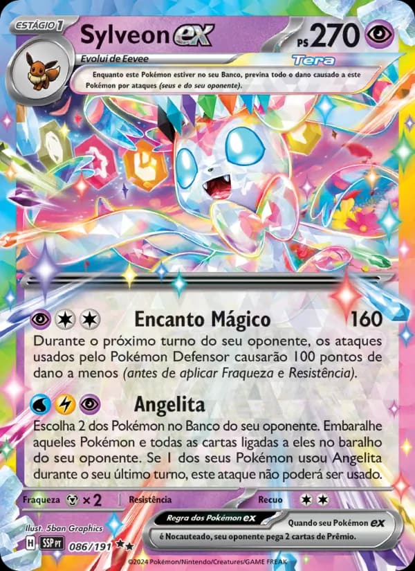 Sylveon ex, carta 086 de Fagulhas Impetuosas