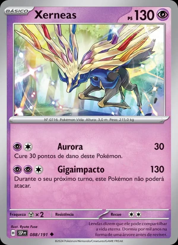 Xerneas, carta 088 de Fagulhas Impetuosas