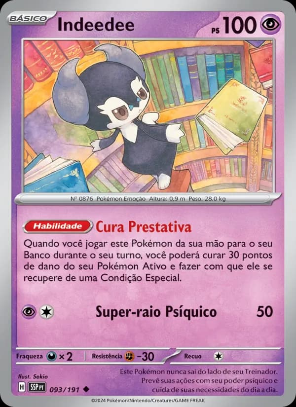 Indeedee, carta 093 de Fagulhas Impetuosas