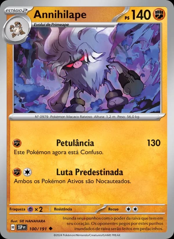 Annihilape, carta 100 de Fagulhas Impetuosas