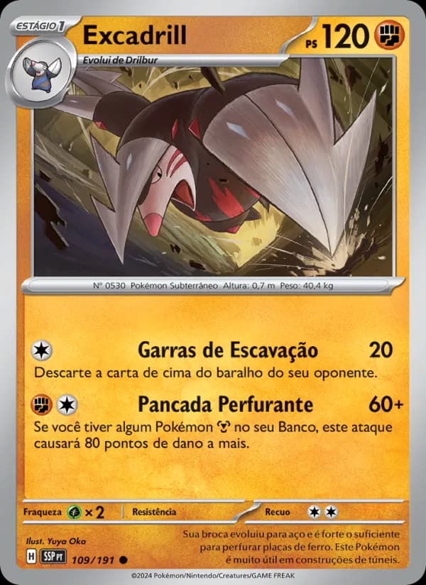 Excadrill, carta 109 de Fagulhas Impetuosas