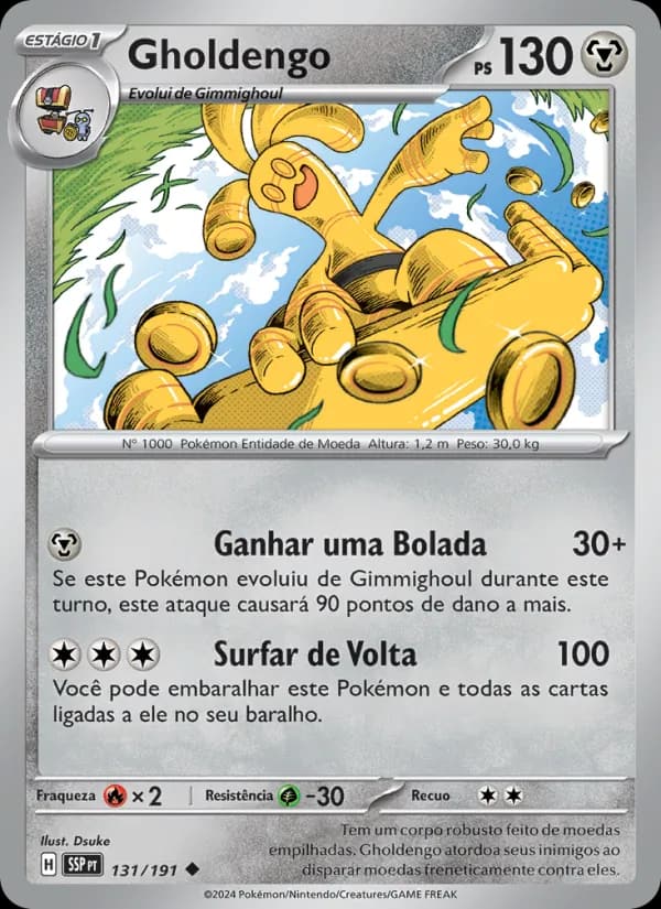 Gholdengo, carta 131 de Fagulhas Impetuosas