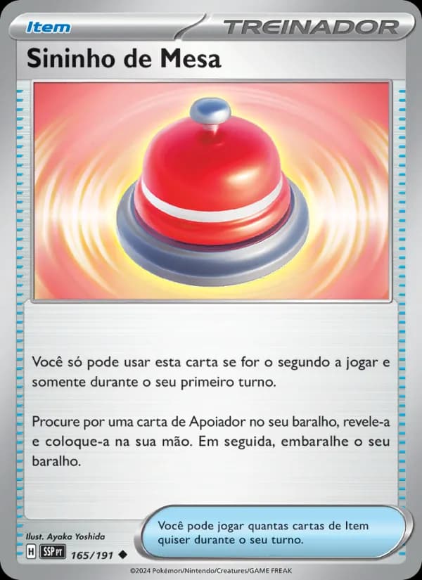 Sininho de Mesa, carta 165 de Fagulhas Impetuosas