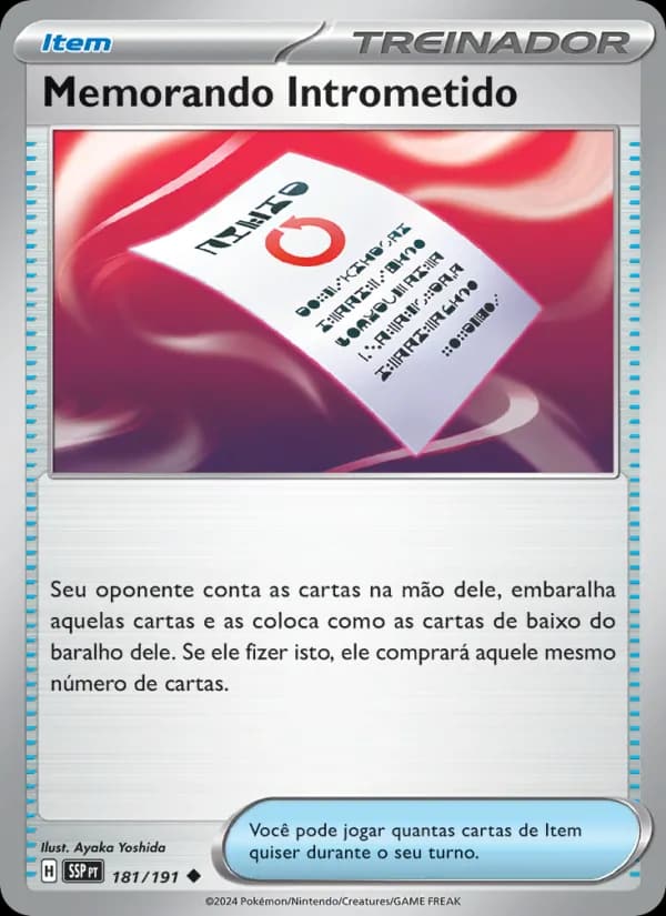 Memorando Intrometido, carta 181 de Fagulhas Impetuosas