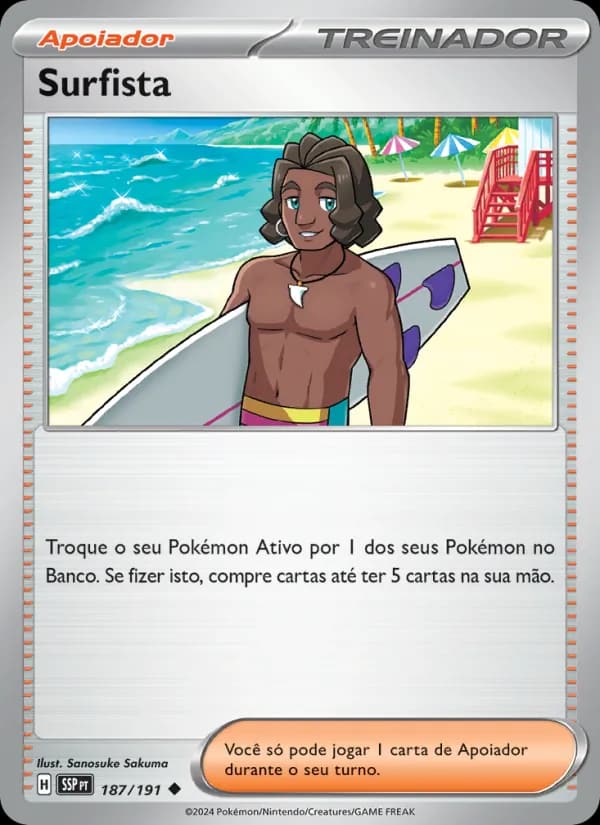 Surfista, carta 187 de Fagulhas Impetuosas