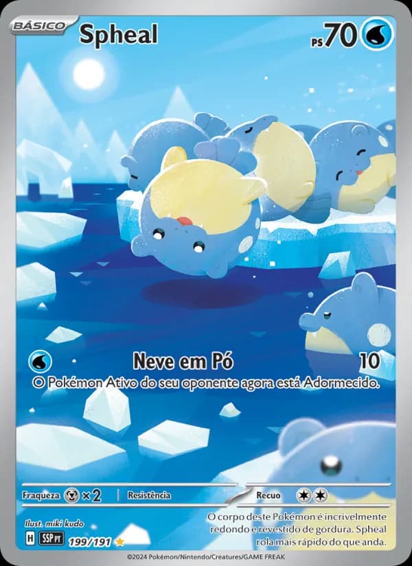 Spheal, carta 199 de Fagulhas Impetuosas