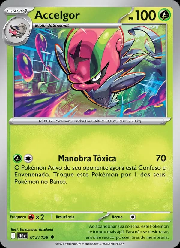 Accelgor, carta 013 de Amigos de Jornada