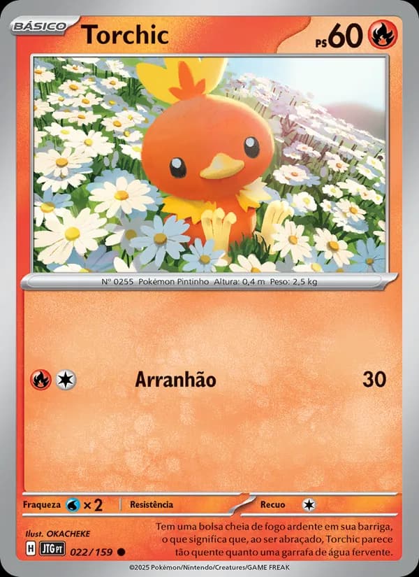 Torchic, carta 022 de Amigos de Jornada