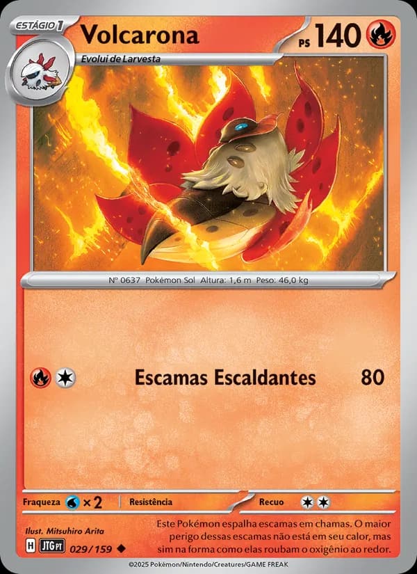 Volcarona, carta 029 de Amigos de Jornada