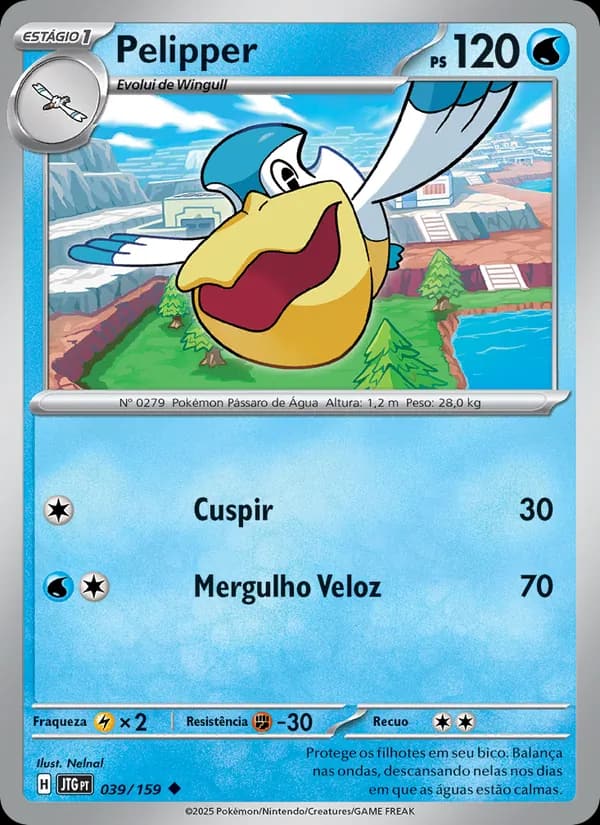 Pelipper, carta 039 de Amigos de Jornada