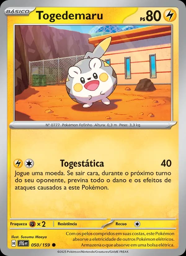 Togedemaru, carta 050 de Amigos de Jornada