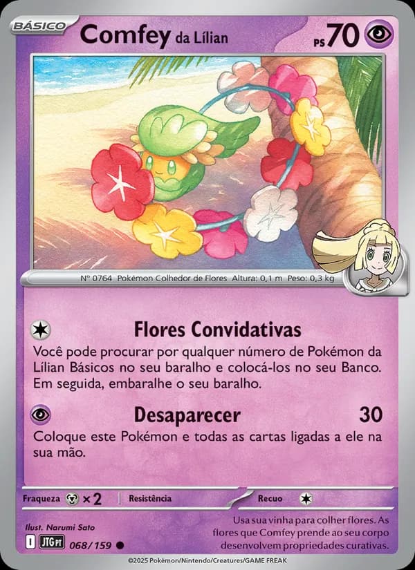 Comfey da Lílian, carta 068 de Amigos de Jornada