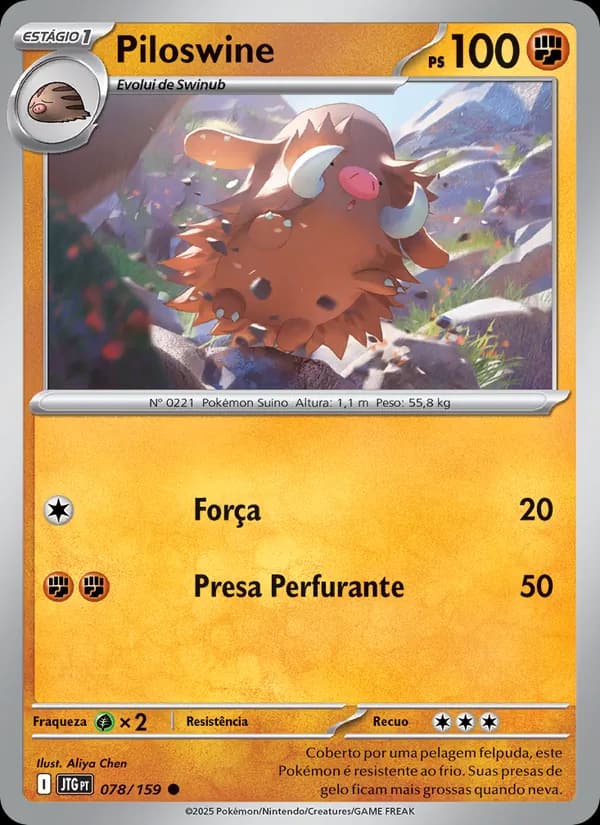 Piloswine, carta 078 de Amigos de Jornada