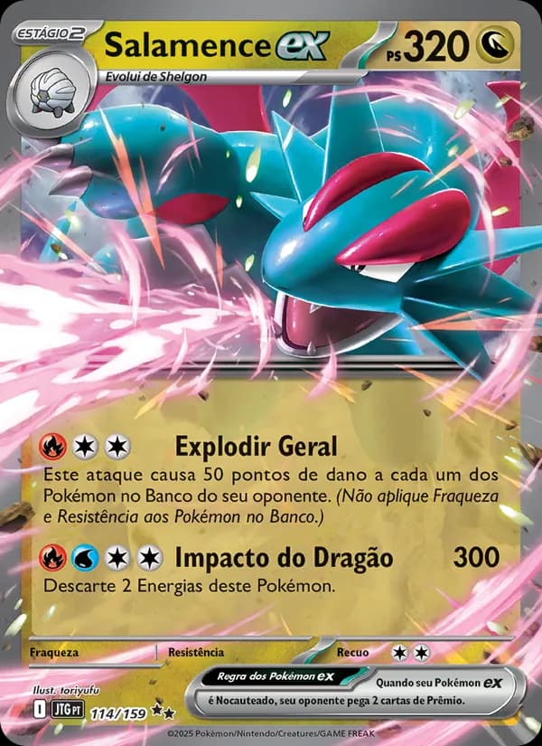 Salamence ex, carta 114 de Amigos de Jornada