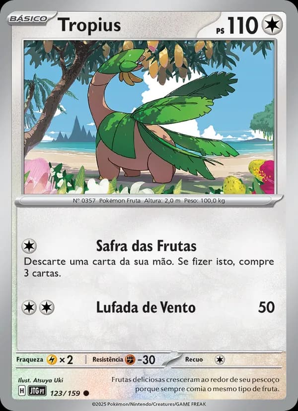 Tropius, carta 123 de Amigos de Jornada