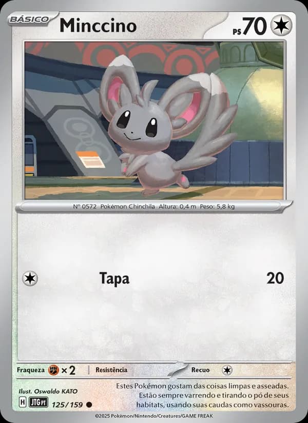 Minccino, carta 125 de Amigos de Jornada