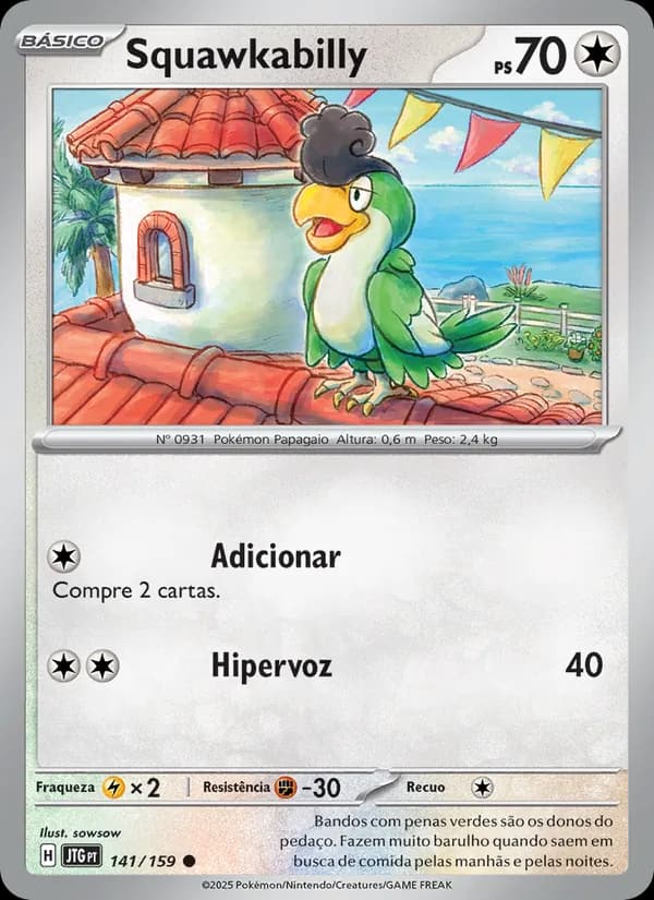 Squawkabilly, carta 141 de Amigos de Jornada