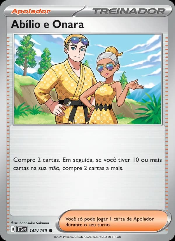 Abílio e Onara, carta 142 de Amigos de Jornada