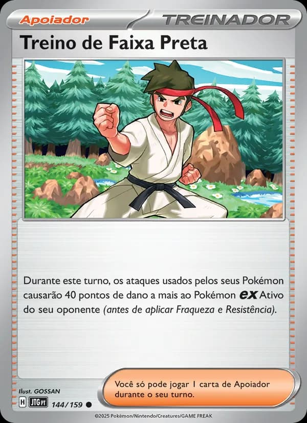 Treino de Faixa Preta, carta 144 de Amigos de Jornada