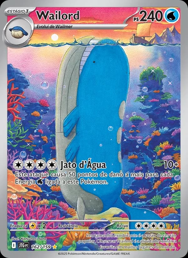 Wailord, carta 162 de Amigos de Jornada