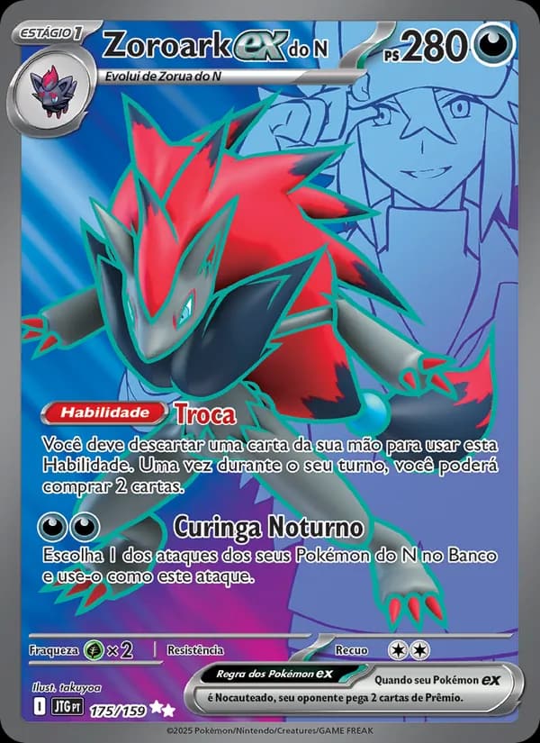 Zoroark ex do N, carta 175 de Amigos de Jornada
