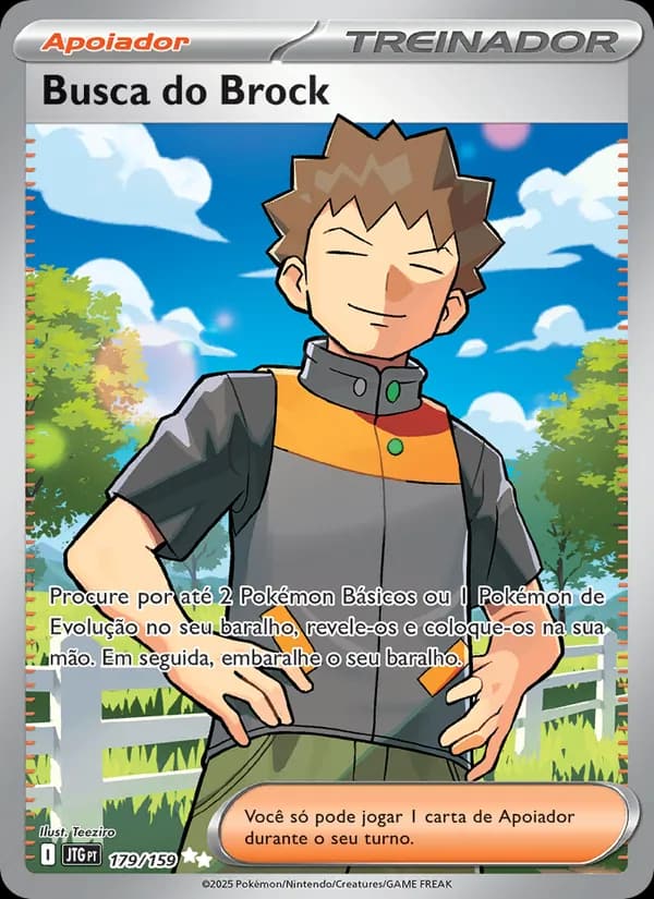 Busca do Brock, carta 179 de Amigos de Jornada