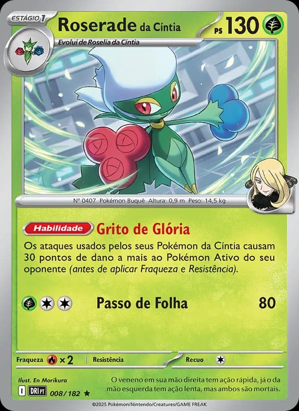 Roserade da Cíntia, carta 008 de Rivais Predestinados