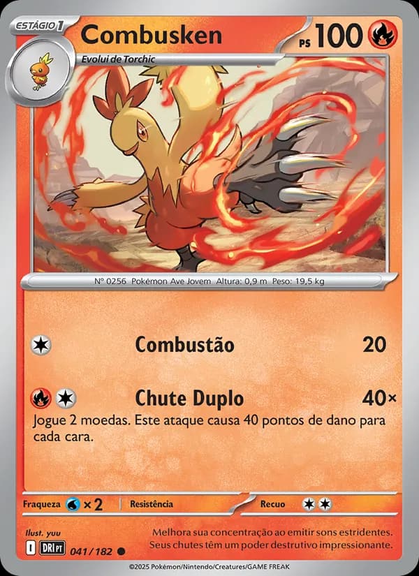 Combusken, carta 041 de Rivais Predestinados