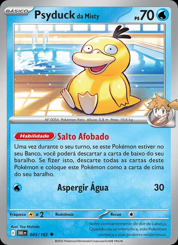 Psyduck da Misty, carta 045 de Rivais Predestinados
