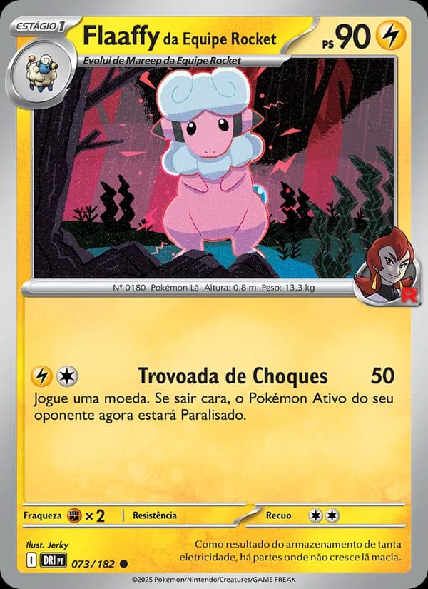 Flaaffy da Equipe Rocket, carta 073 de Rivais Predestinados