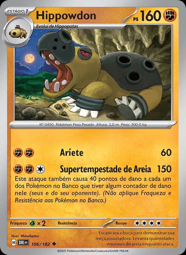 Hippowdon, carta 106 de Rivais Predestinados