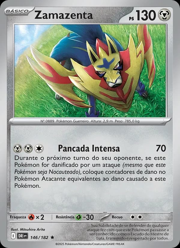 Zamazenta, carta 146 de Rivais Predestinados