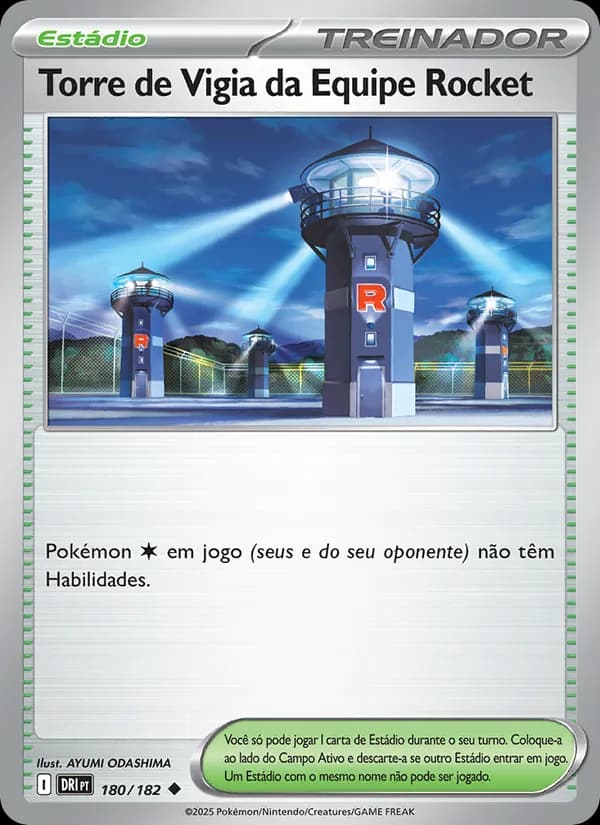 Torre de Vigia da Equipe Rocket, carta 180 de Rivais Predestinados