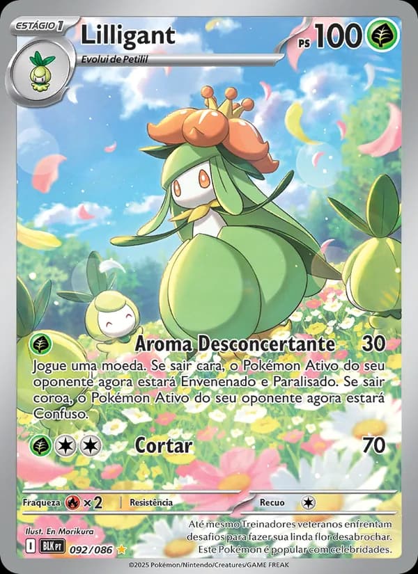 Lilligant, carta 092 de Raio Preto