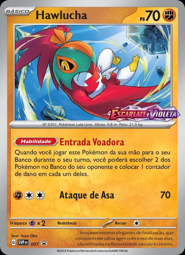 Hawlucha, carta 007 de SVP Black Star Promos