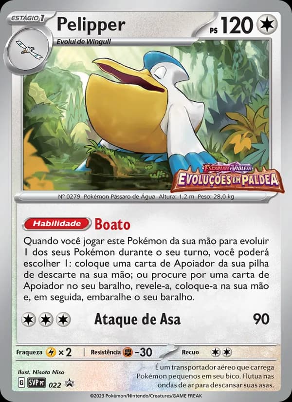 Pelipper, carta 022 de SVP Black Star Promos