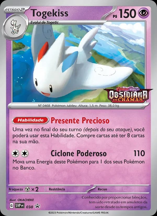 Togekiss, carta 038 de SVP Black Star Promos