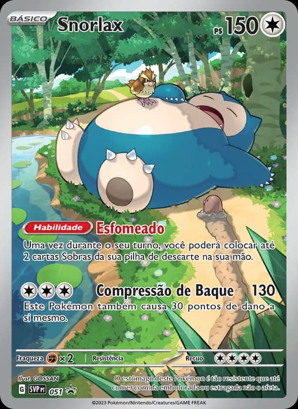 Snorlax, carta 051 de SVP Black Star Promos