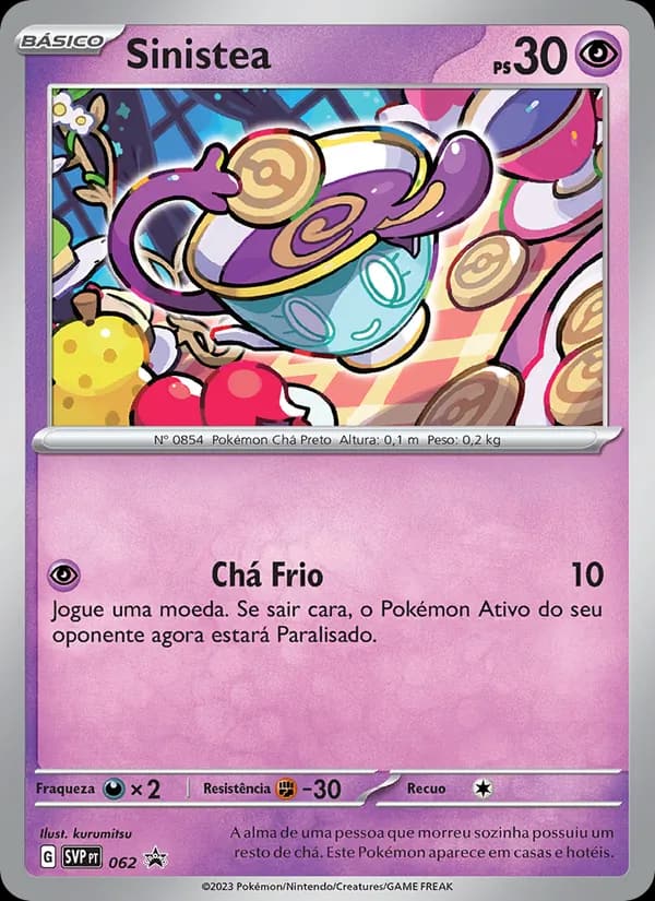 Sinistea, carta 062 de SVP Black Star Promos