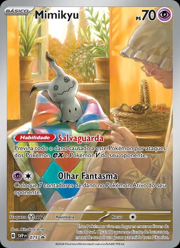 Mimikyu, carta 075 de SVP Black Star Promos