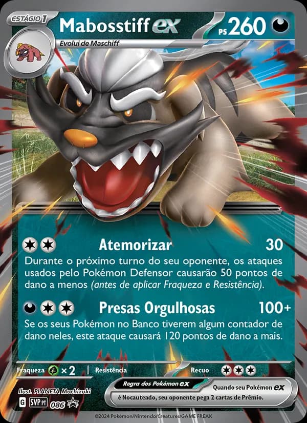 Mabosstiff ex, carta 086 de SVP Black Star Promos